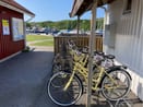 Cyklar för uthyrning vid Hamburgsunds gästhamn
